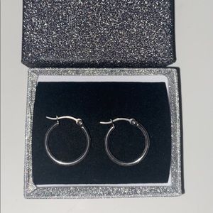 Silver Hoops